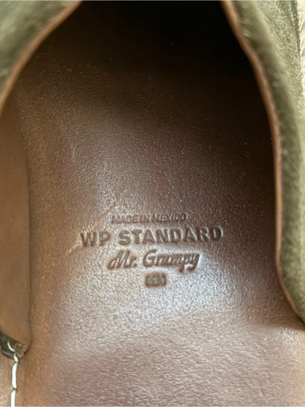 Olive Suede Men’s Slip-On Mule